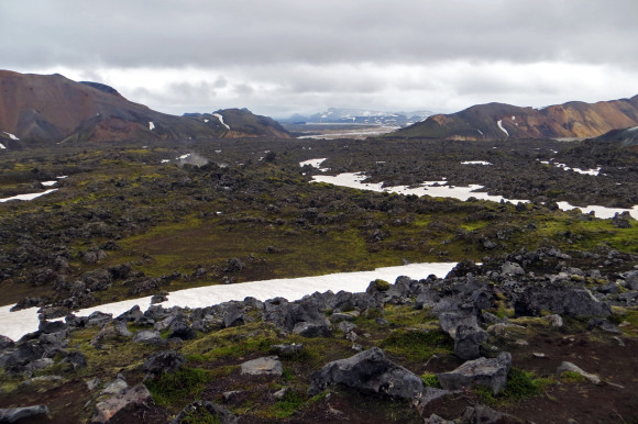 Looking back towards Landmannalaugar